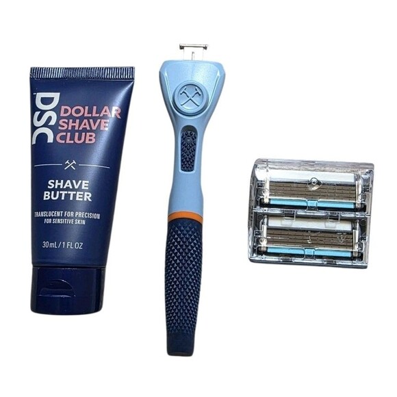 Dollar Shave Club Shaving Starter Set w Handle & Shave Cream Travel Trial NEW - Picture 4 of 4